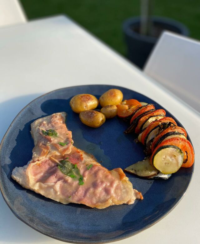 Saltimboccas alla romana, tian de légumes, pommes de terre sautées #saltimbocca #tian #homemadefood