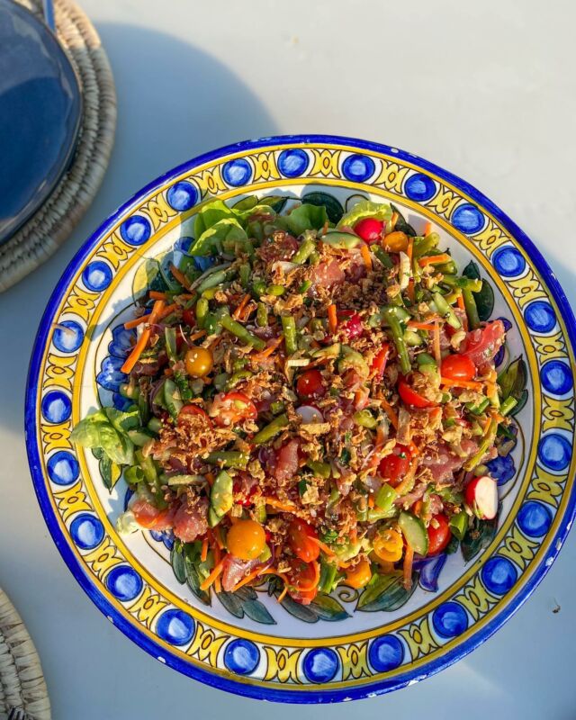 Yam Tuna (salade de thon frais à la thai) #yamtuna #homemadefood