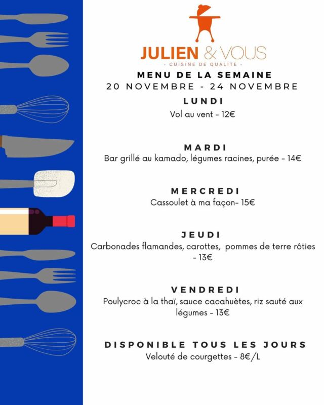 Le menu de la semaine prochaine 😋 
ORDER NOW 
Psss : n’oubliez pas que les fêtes approchent très vite 🤭