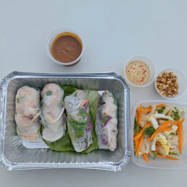 Rouleaux de printemps, salade vietnamienne #homemadefood #rouleauxdeprintemps #platsaemporter