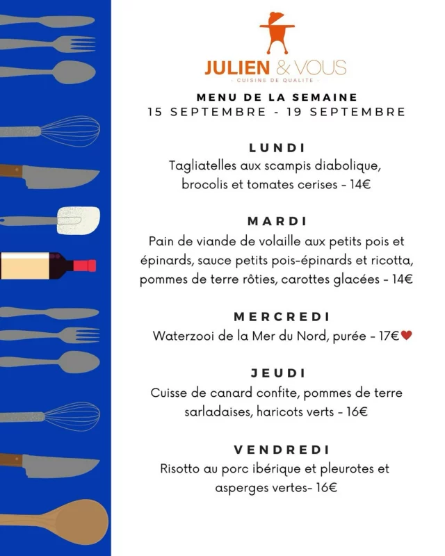 🍂 Les températures baissent doucement… alors place à un menu réconfortant, plein de gourmandise et pour vous faciliter la vie ✨ORDER NOW