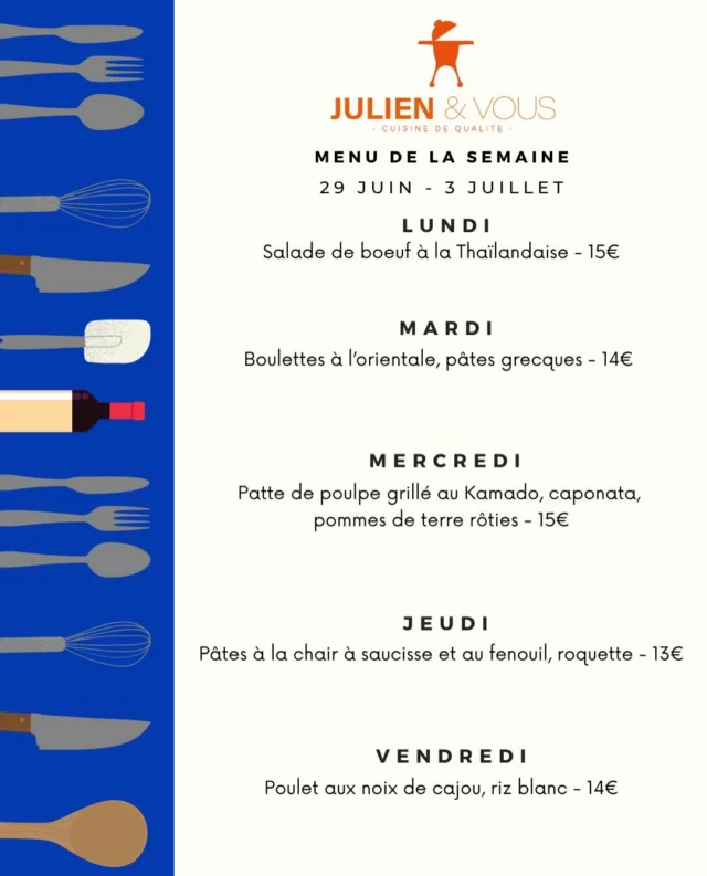 C’est les vacances ! 🌞 Alors on profite, on se détend, et on commande pour la semaine prochaine 😋