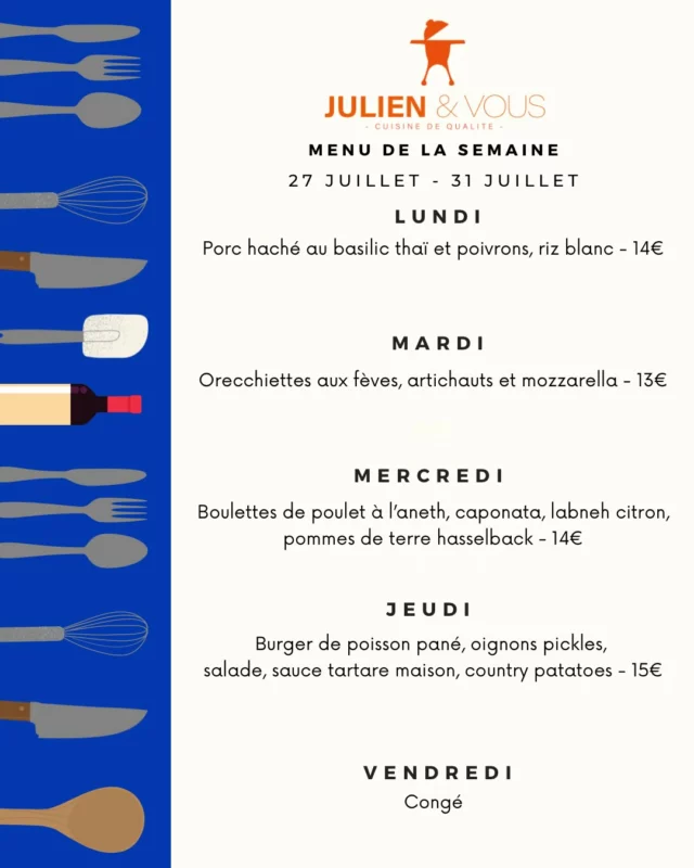 De retour avec un menu qui va en régaler plus d’un 😋 
ORDER NOW
